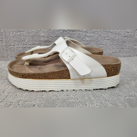 PAPILLIO By Birkenstock Gizeh Unisex Adults Size EU 37 US L6 M4 White Sandals. - Picture 6 of 12